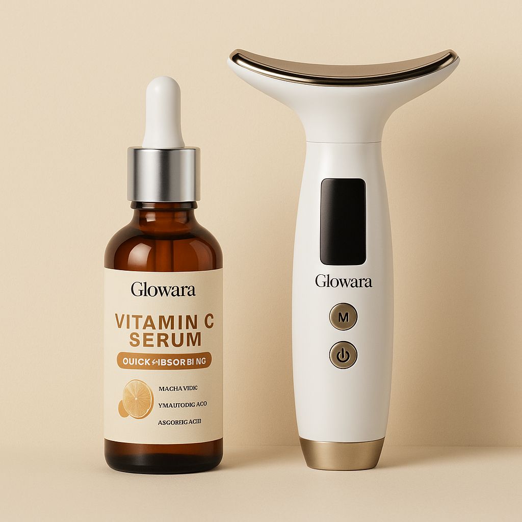 Glow & Lift - Vitamin C Serum + Lifting Massager